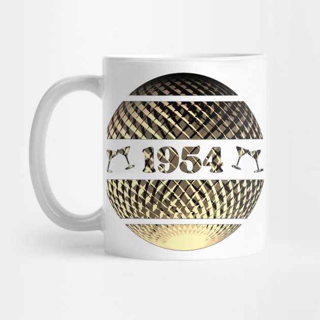 Born in 1954, 70th birthday in gold by Bailamor